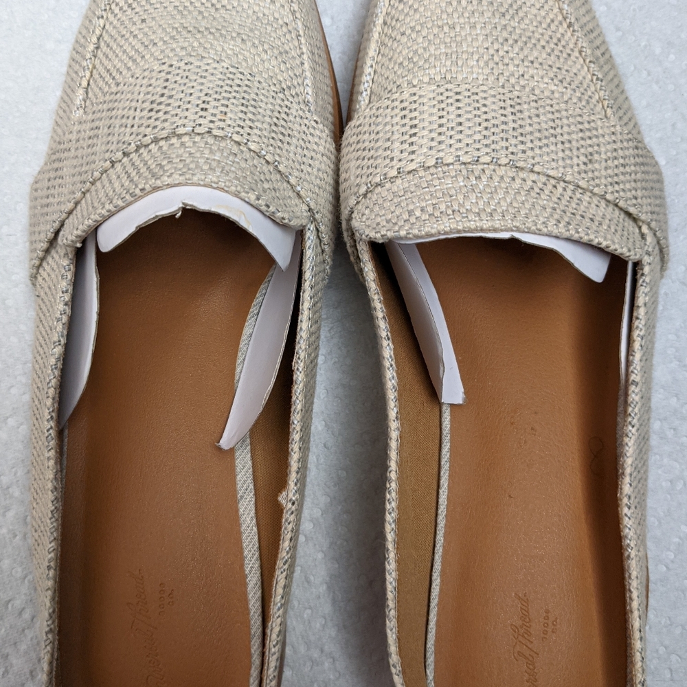 NWOT Universal Thread Woven Tan/Beige Mules 11W